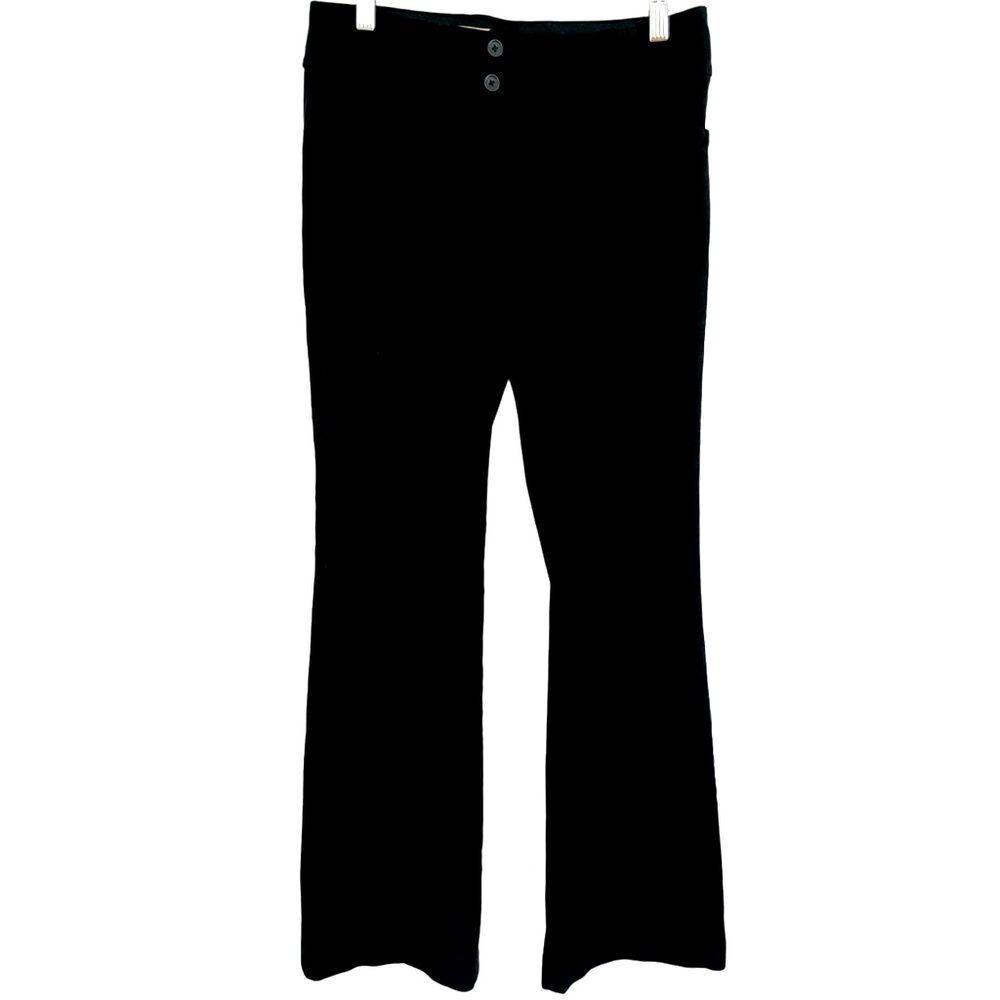 Banana Republic black Viscose/cotton/spandex flare pants, Martin Fit size 8